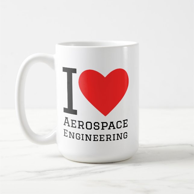 Taza De Café I love aerospace engineering  (Izquierda)