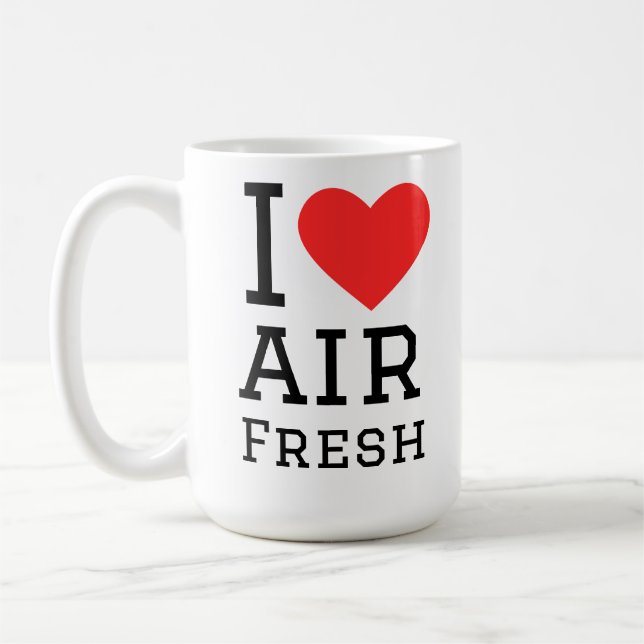 Taza De Café I love air fresh  (Izquierda)