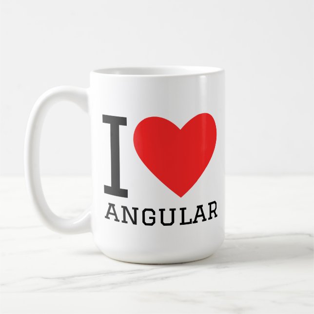 Taza De Café I love angular (Izquierda)