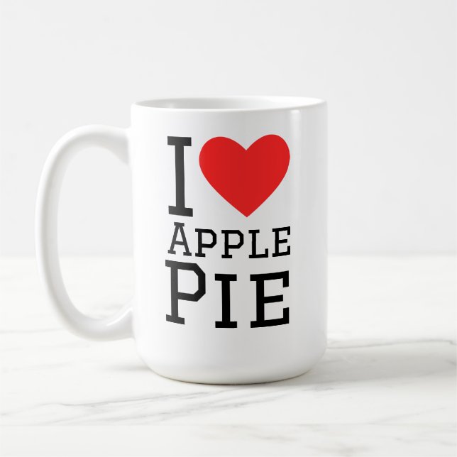 Taza De Café I love apple pie  (Izquierda)