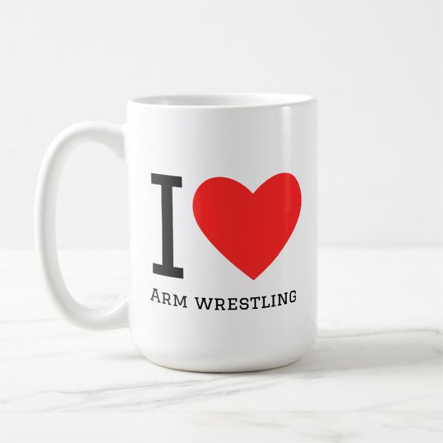 Taza De Café I love arm wrestling (Izquierda)