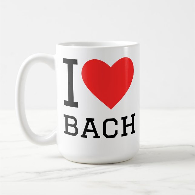 Taza De Café I love Bach  (Izquierda)
