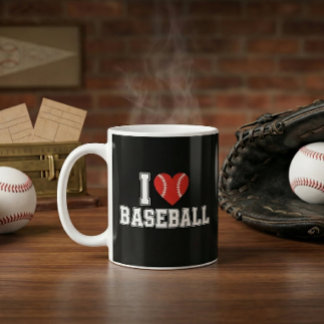 Taza De Café I Love Baseball