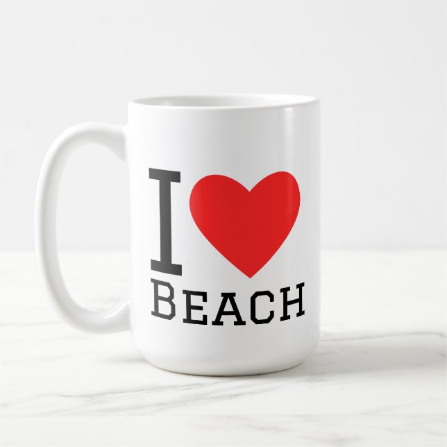 Taza De Café I love beach (Izquierda)