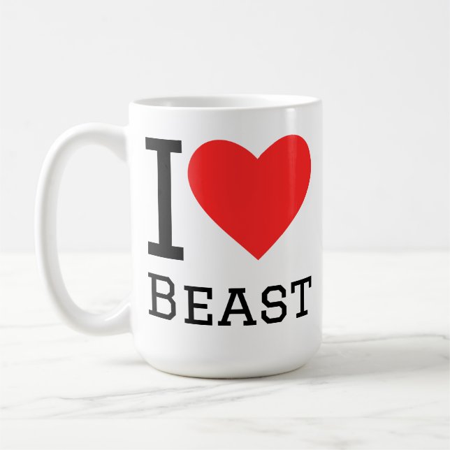 Taza De Café I love beast  (Izquierda)