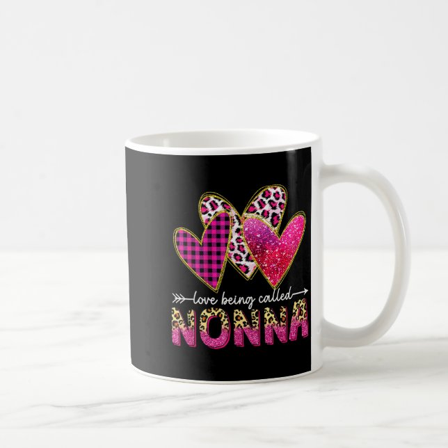 Taza De Café I Love Being Called Nonna Grandma Valentine Mother (Derecha)