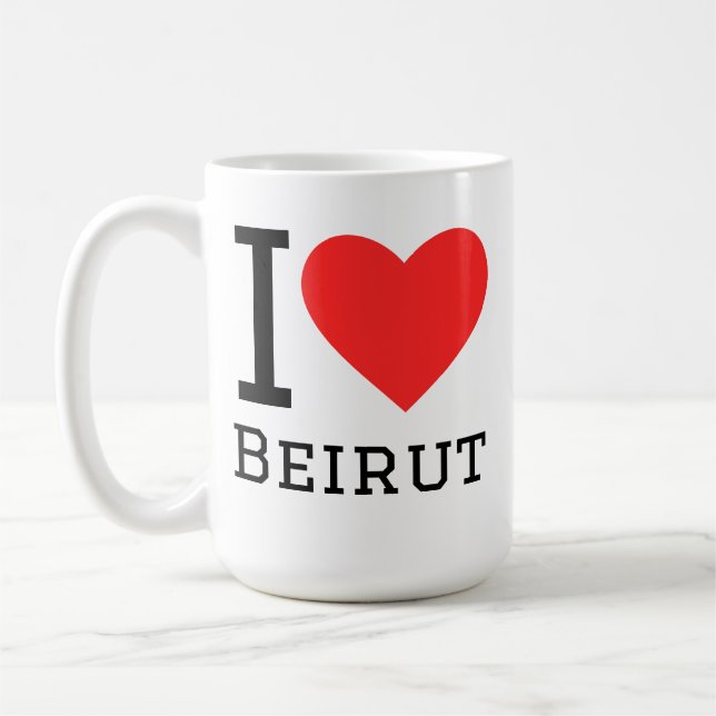 Taza De Café I love Beirut  (Izquierda)