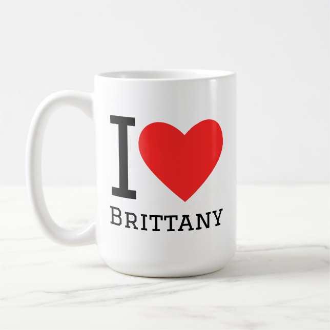 Taza De Café I love brittany (Izquierda)