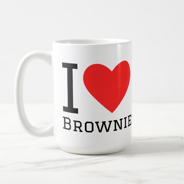 Taza De Café I love brownie (Izquierda)