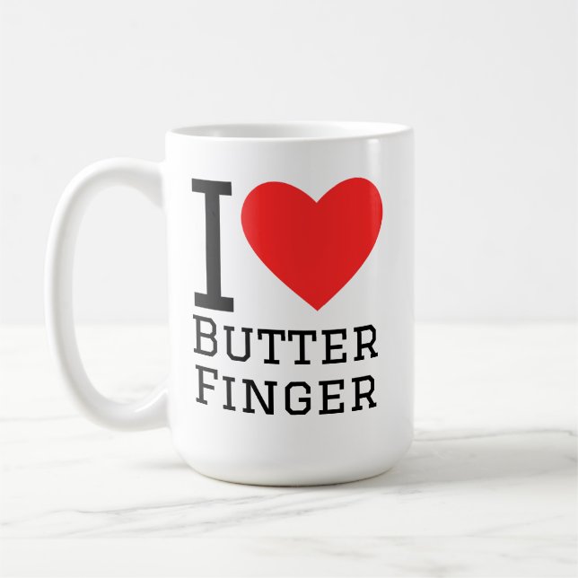 Taza De Café I love butter finger (Izquierda)
