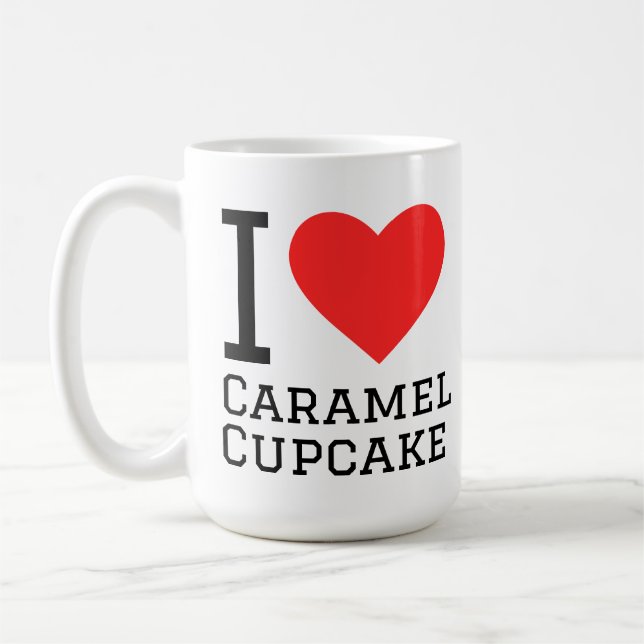 Taza De Café I love caramel cupcake (Izquierda)