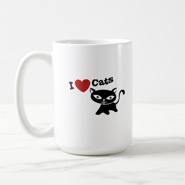 Taza De Café I Love Cat (Izquierda)