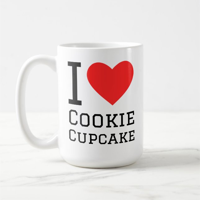 Taza De Café I love cookie cupcake (Izquierda)