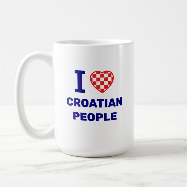 Taza De Café I Love Croatian People (Izquierda)