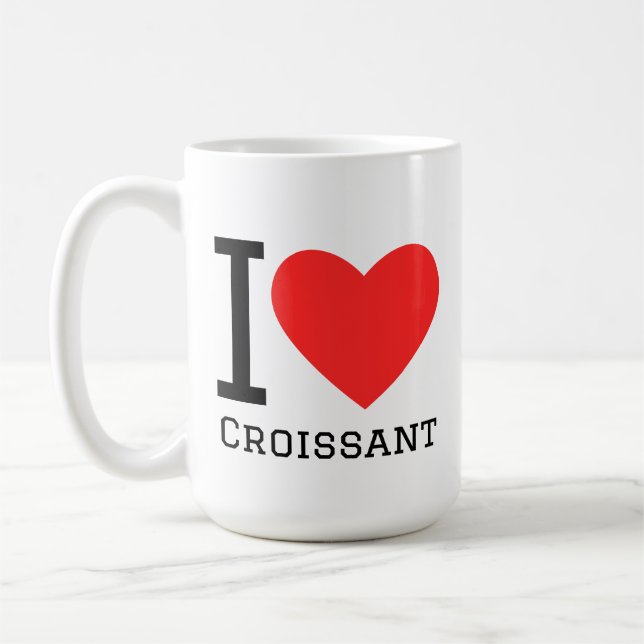 Taza De Café I love croissants  (Izquierda)