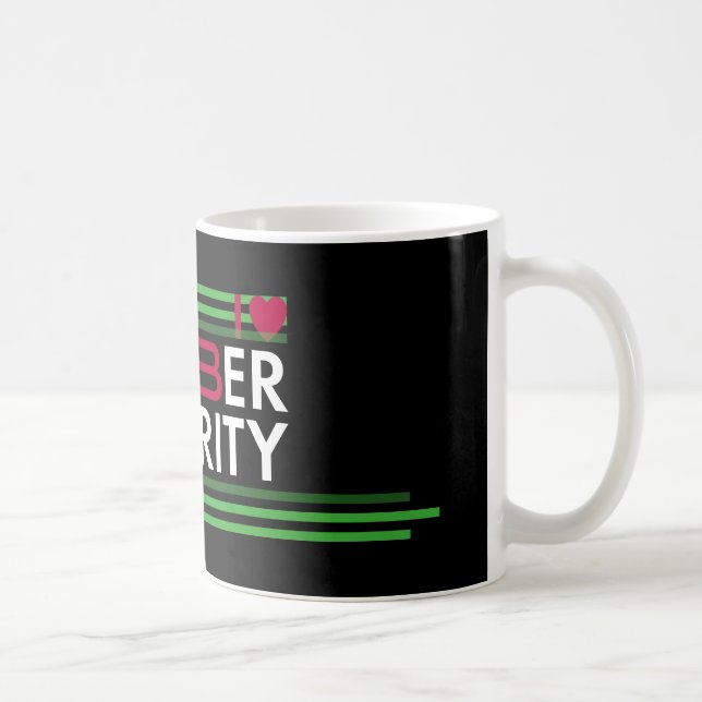Taza De Café I Love Cybersecurity (Derecha)