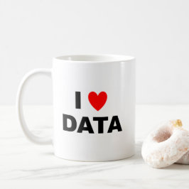 Taza De Café I Love Data Mug | Geek Coffee Cup