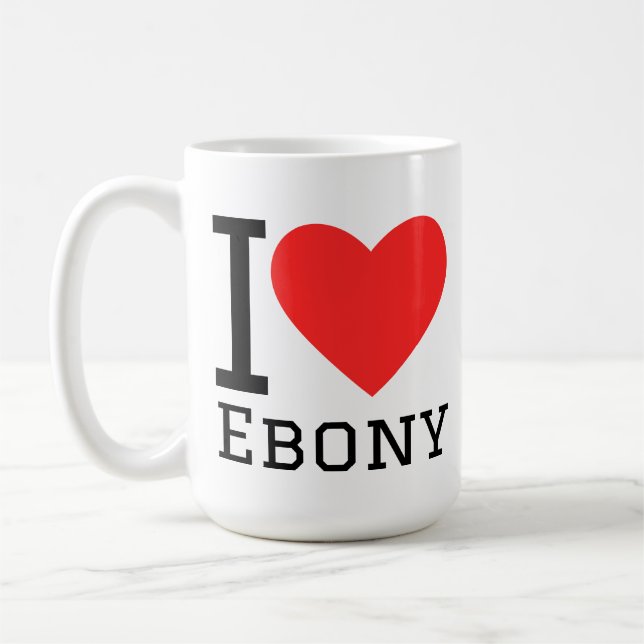 Taza De Café I love ebony (Izquierda)