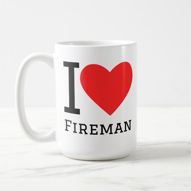 Taza De Café I love fireman  (Izquierda)