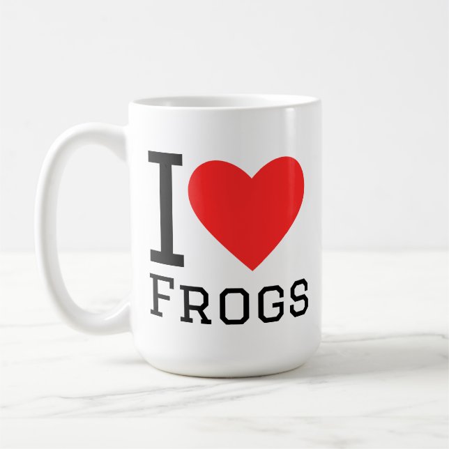 Taza De Café I love frogs (Izquierda)