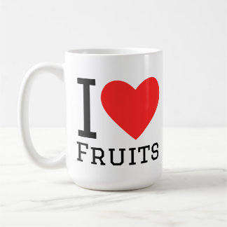 Taza De Café I love fruits