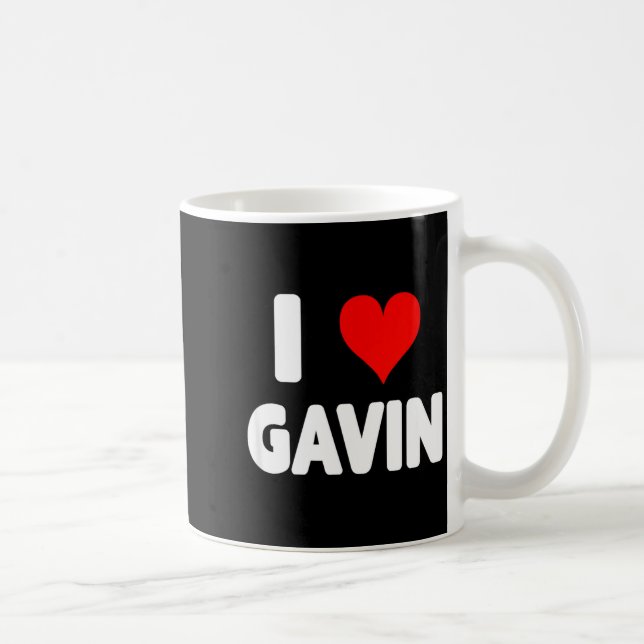 Taza De Café I Love Gavin - Heart  (Derecha)