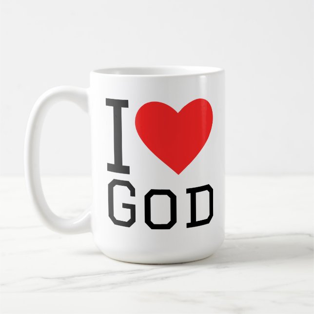 Taza De Café I love god (Izquierda)