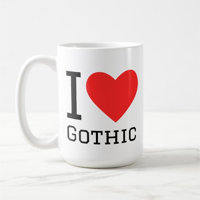 Taza De Café I love gothic (Izquierda)