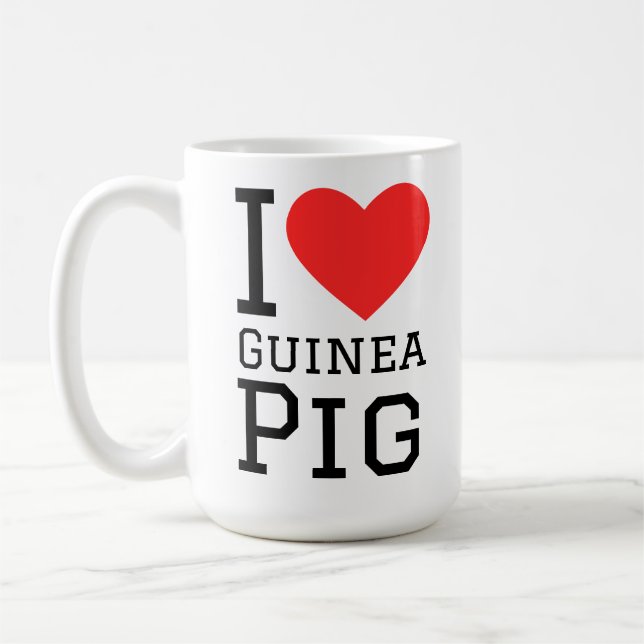 Taza De Café I love Guinea pig (Izquierda)