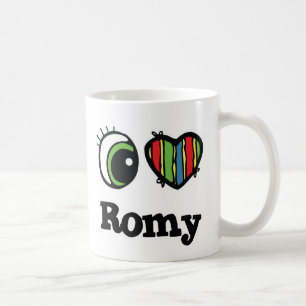 Taza De Café I Love (Heart) Romy