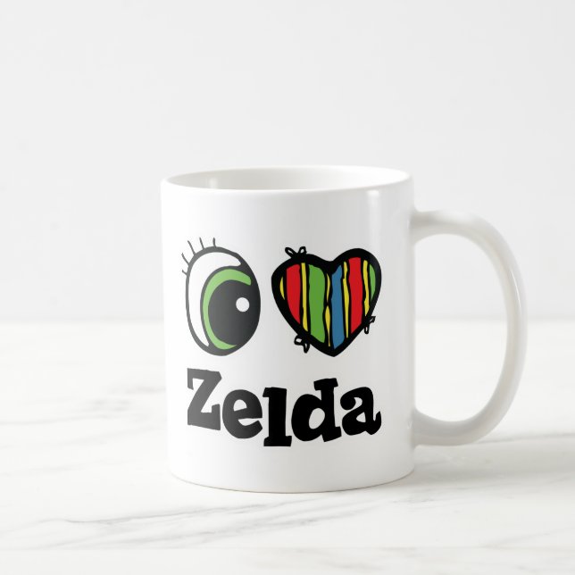 Taza De Café I Love (Heart) Zelda (Derecha)