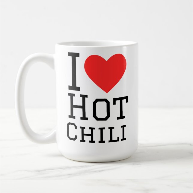 Taza De Café I love hot chili (Izquierda)