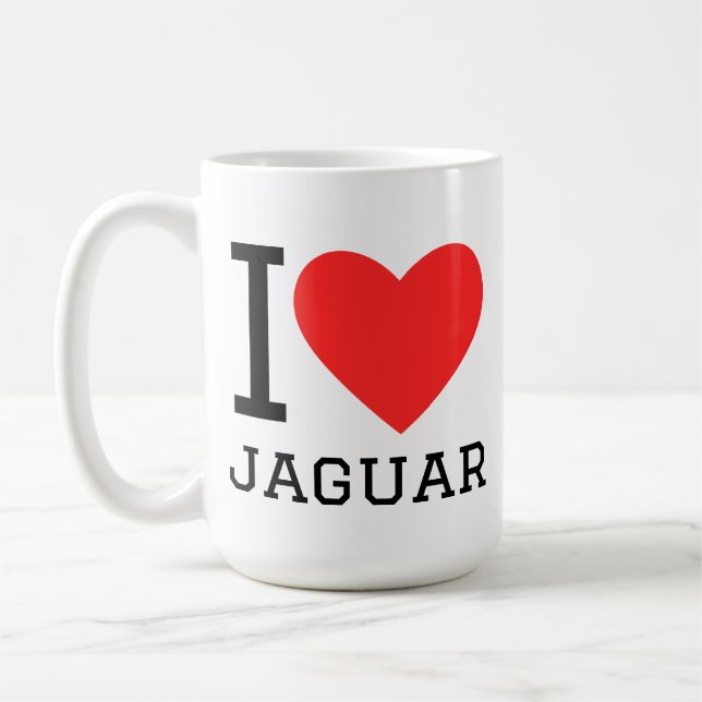 Taza De Café I love jaguar (Izquierda)