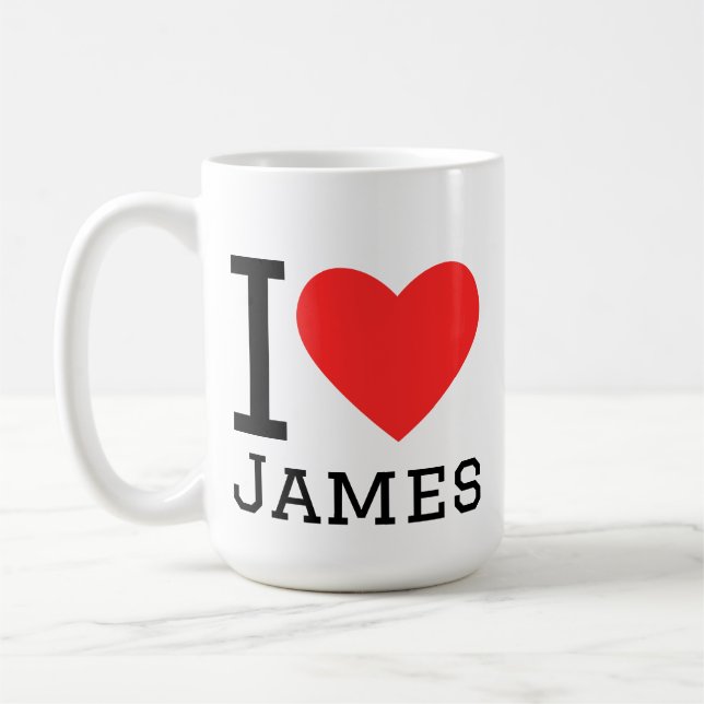 Taza De Café I love james (Izquierda)