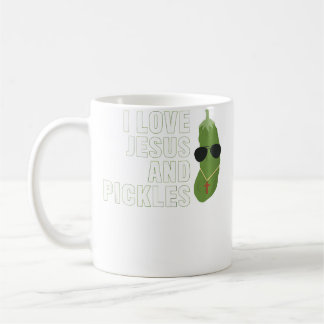 Taza De Café I Love Jesus And Pickles Christian Boys Girls Wome