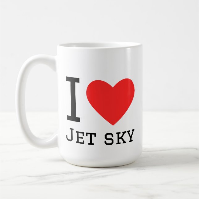 Taza De Café I love jet sky (Izquierda)