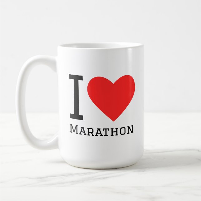 Taza De Café I love marathon (Izquierda)