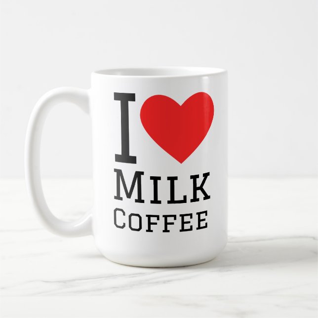 Taza De Café I love milk coffee (Izquierda)