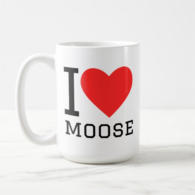 Taza De Café I love moose (Izquierda)