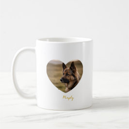 Taza De Café I love my dog customized image and name