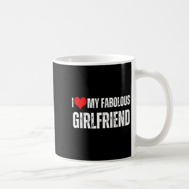 Taza De Café I Love My Fabulous Girlfriend Retro Style Valentin (Derecha)