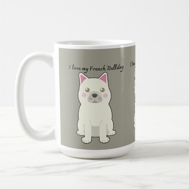 Taza De Café I Love my French Bulldog (Izquierda)