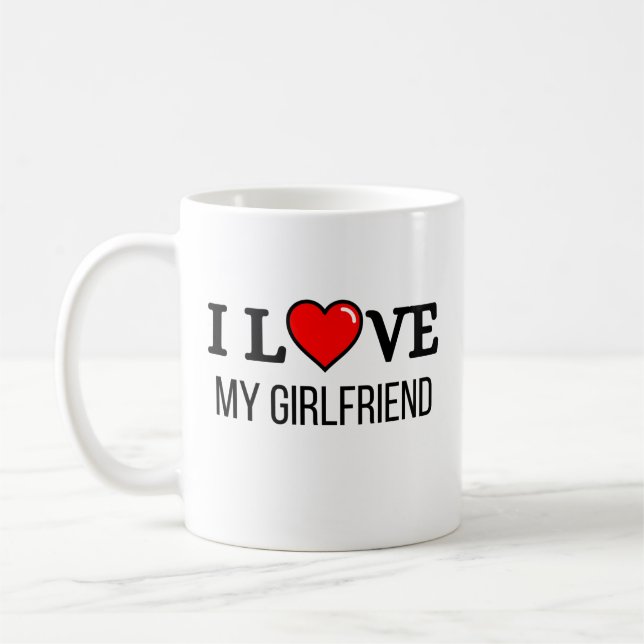Taza De Café I love my girlfriend (Izquierda)