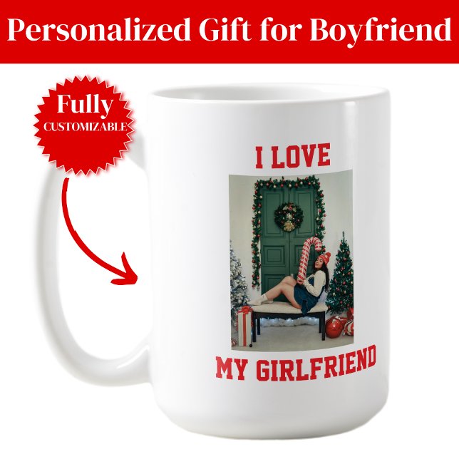 Taza De Café I Love My Girlfriend Photo Classic Mug Gift (I Love My Girlfriend Photo Classic Mug Gift)