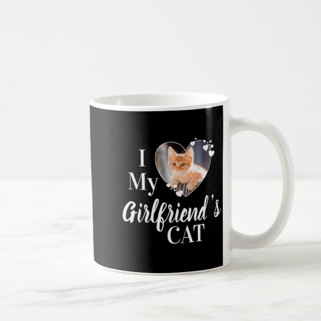 Taza De Café I Love My Girlfriends Cat Photo  (Derecha)
