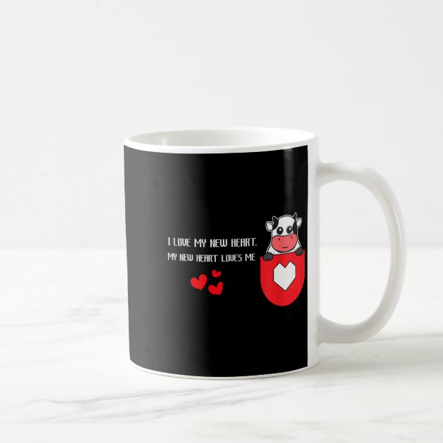 Taza De Café I Love My New Heart Loves Me Heart Health Cardiacs (Derecha)