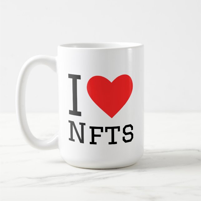 Taza De Café I love nfts (Izquierda)