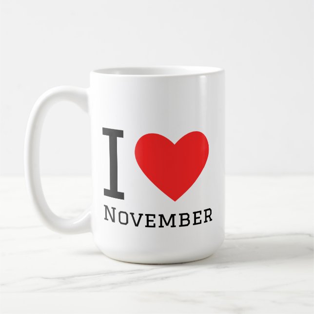 Taza De Café I love November (Izquierda)