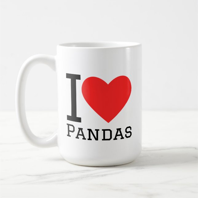 Taza De Café I love pandas (Izquierda)