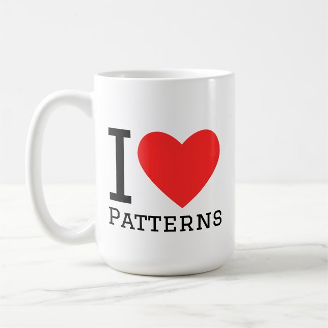 Taza De Café I love patterns (Izquierda)